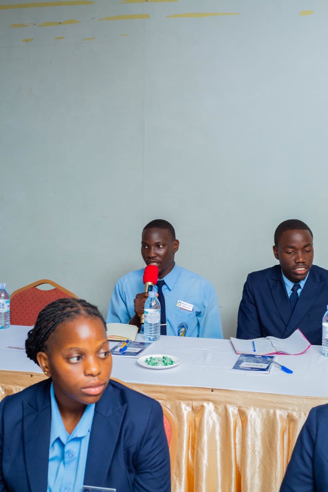 A participant making a point from the floor